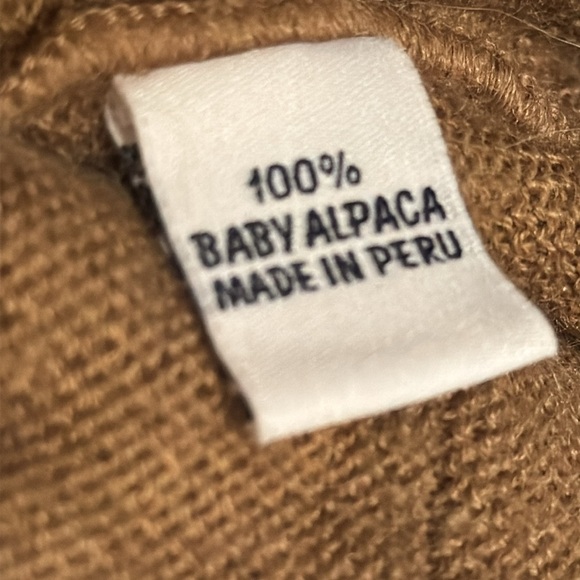 Peru Étnico Made in Peru Baby Alpaca sweater dress color block Sz M-L - Picture 6 of 11